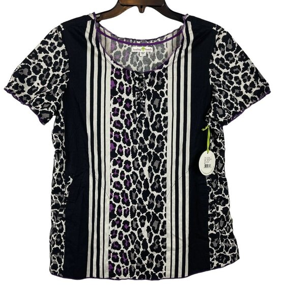 Healing Hands Women Short Sleeve Pullover Top Size S - Picture 1 of 10
